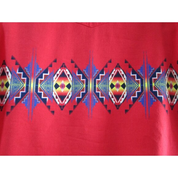 Wrangler Mens Western Red Pearl Snap Retro Southwest Cowboy Rodeo Shirt GUC XL - Picture 15 of 16
